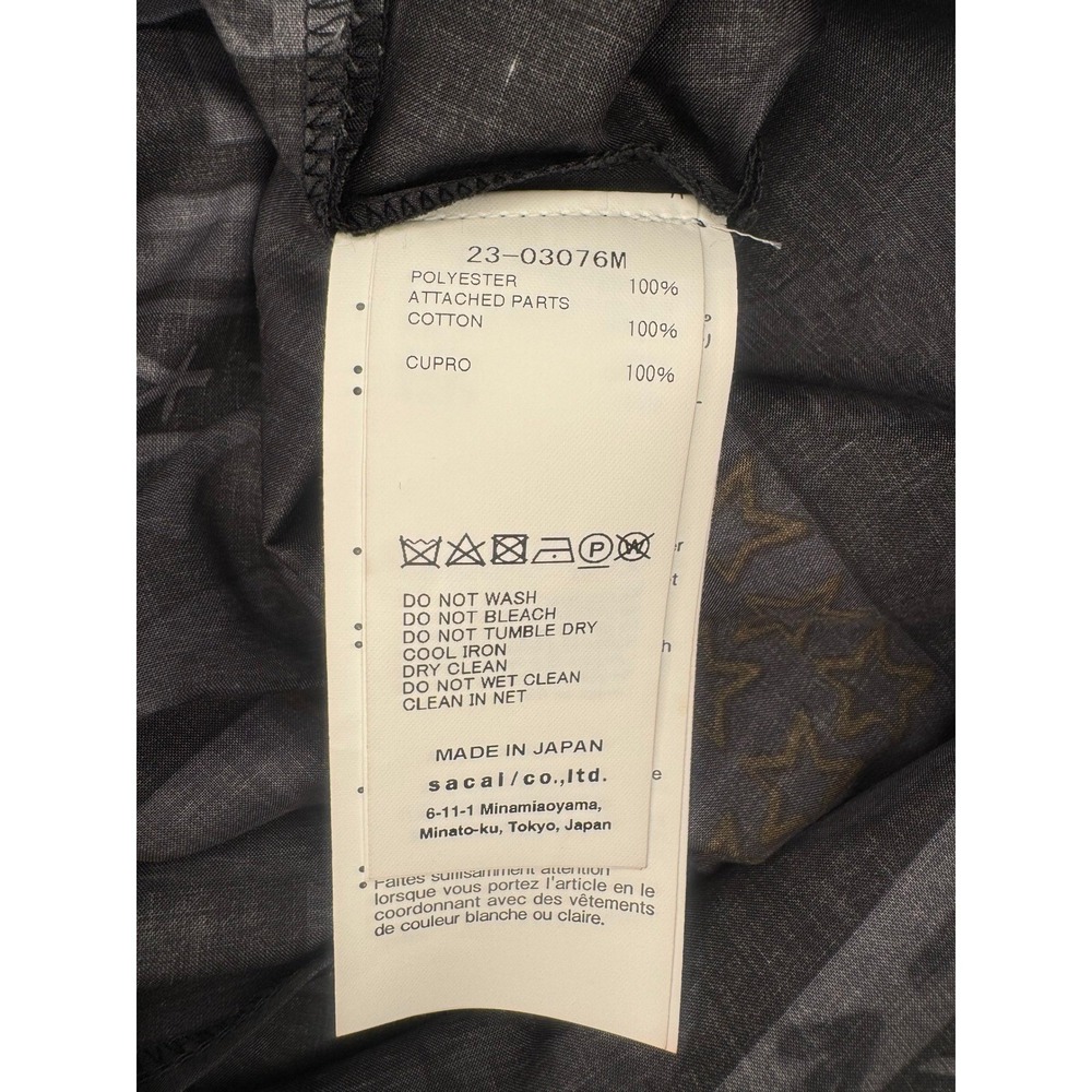 Sacai x Eric Haze 23SS Bandana print Shirt 23-03076M  Luxury Streetwear XL - Picture 5 of 5